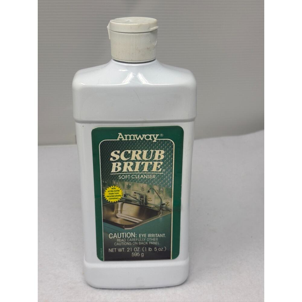Amway Scrub Brite Soft Cleaner cleaner 1992 Vintage‎ 21 oz 50% full